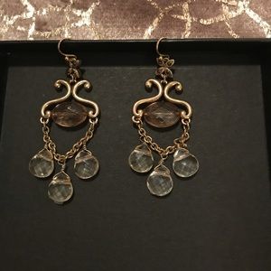 Antique gold drop earrings